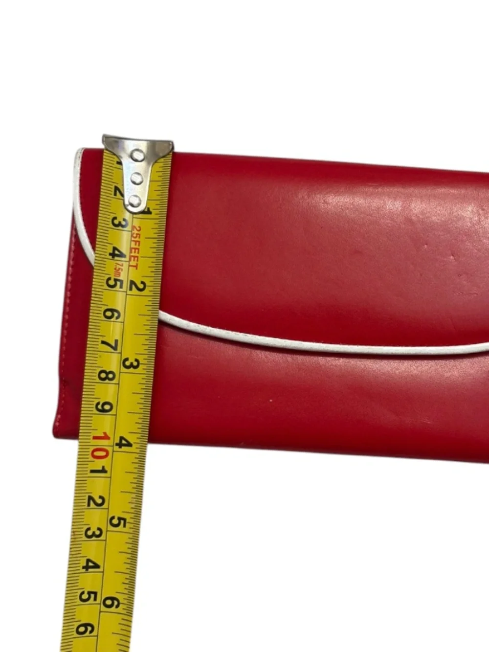 Dior vintage red leather wallet